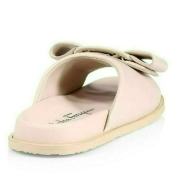 Salvatore Ferragamo Virgil Leather Slides-9W - Picture 5 of 9